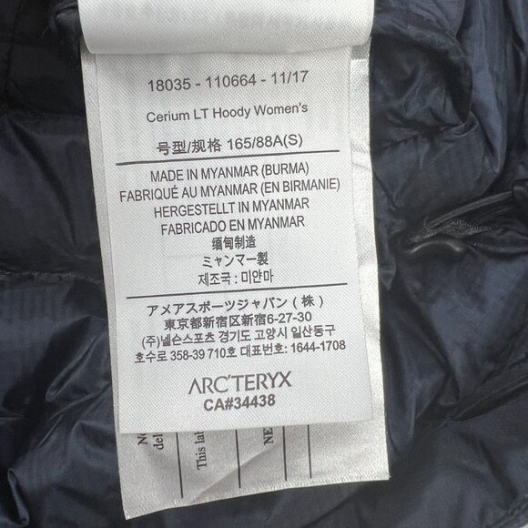 Arc’teryx Cerium LT Hoody 2017 Goose Down Packable Jacket Purple Women's Size S - Picture 10 of 12